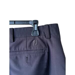 FootJoy Shorts Mens 36 Black Flat Front Golf Polyester Blend Comfort